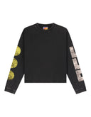 FRANKIE LLD SMILE LS | Washed Black